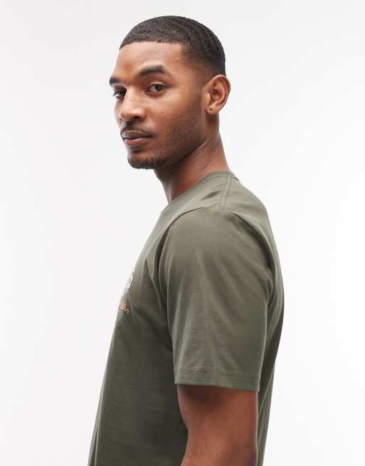 Wrangler – Zielony T-shirt z haftowanym wzorem, 4 z 5