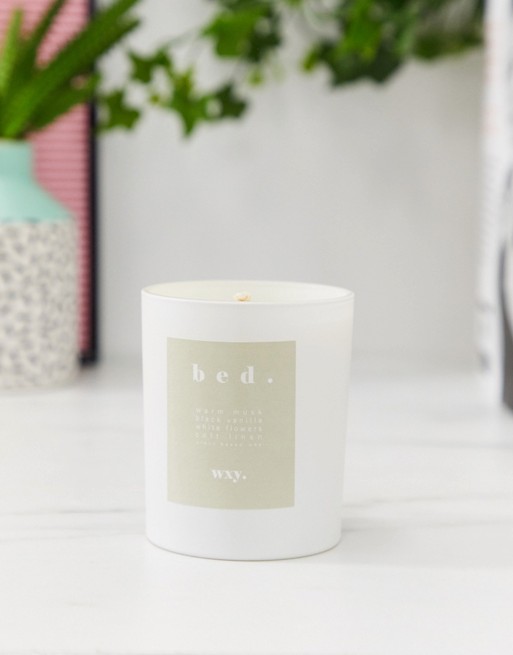 WXY. Bed. Warm Musk & Black Vanilla Candle 198g
