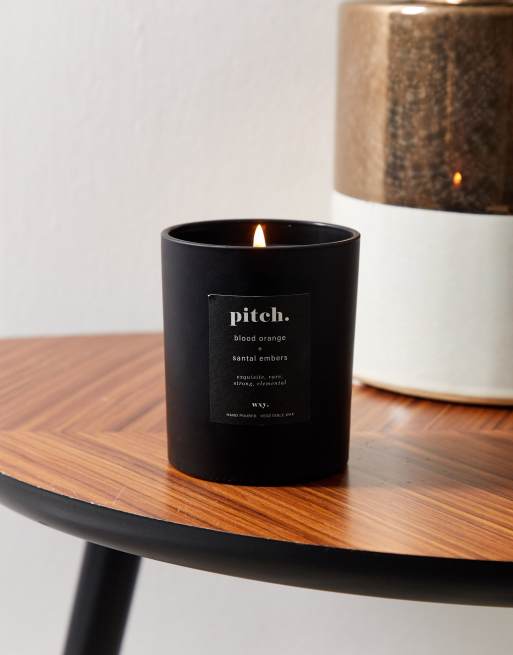 wxy. - Pitch. - Bougie orange sanguine et bois de santal - 198 g