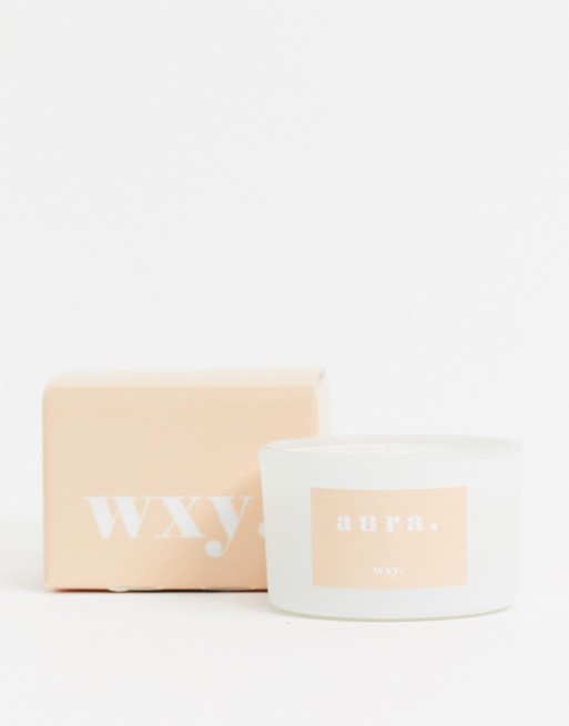 WXY. Aura. White Woods & Amber Down Candle 95g