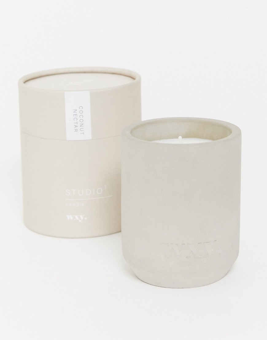 WXY. Studio 1 Coconut Nectar Concrete Candle 300g-No color