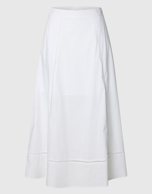 Wybrana spódnica maxi w jasnej bieli, 6 z 6