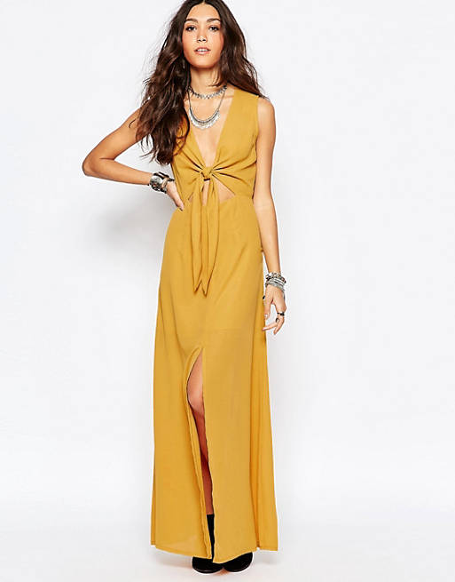Wyldr Bow Front Maxi Dress