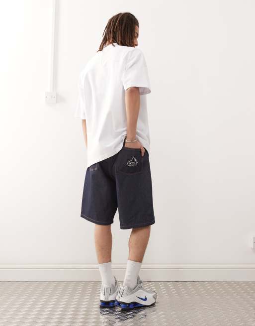 XLARGE - Baggy jorts met geborduurd OG-logo op de achterkant en spoeling, 4 van 5