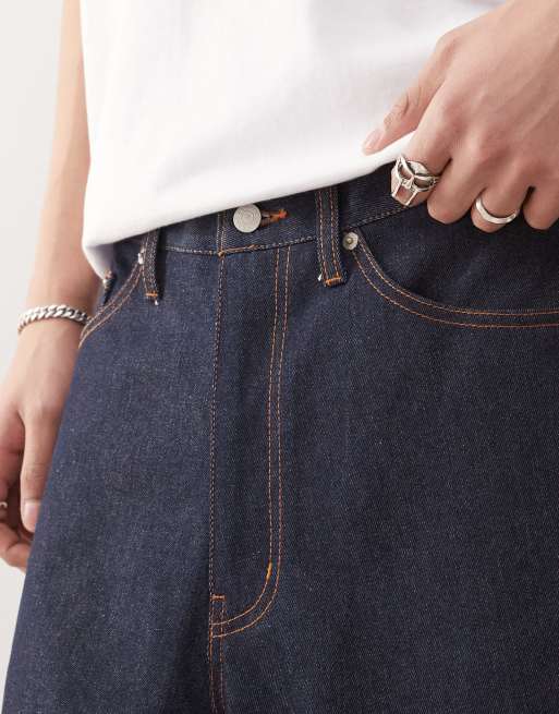 XLARGE - Baggy jorts met geborduurd OG-logo op de achterkant en spoeling, 5 van 5