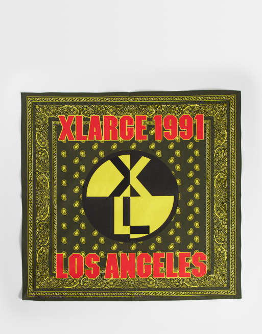 XLARGE - Bandana met paisley motief in geel, 3 van 3