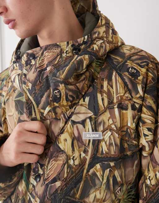 XLarge - Doudoune à capuche avec motif camouflage - Vert, 5 de 5