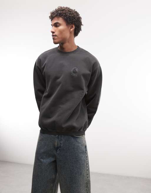 XLARGE – Gorillas Nation – Svart sweatshirt med rund halsringning och broderi baktill, 3 av 5