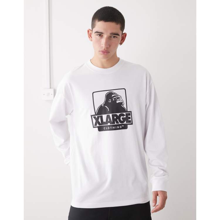 XLarge OG long sleeve graphic logo T-shirt in white | ASOS