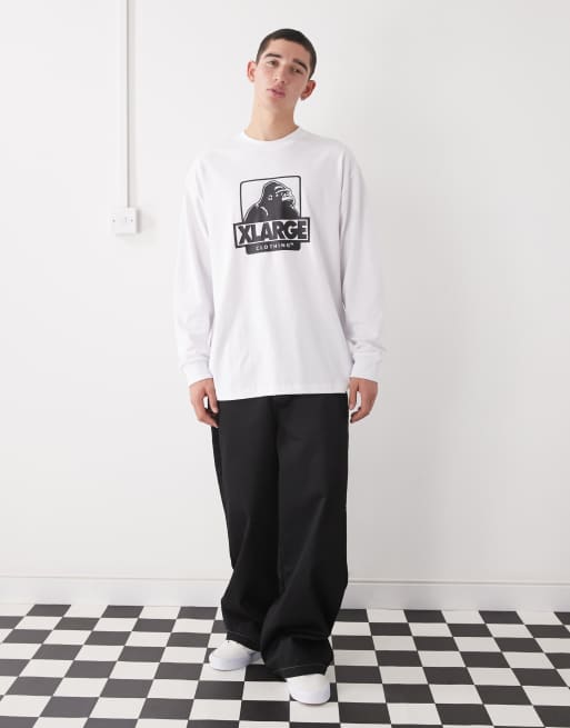 XLarge – OG – Vit, långärmad t-shirt med grafisk logga, 2 av 5
