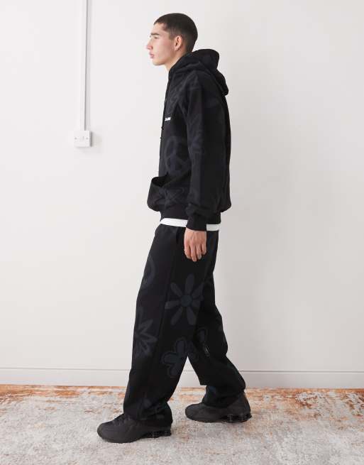 XLARGE - Pantalon de jogging d'ensemble resserré aux chevilles avec logo et symbole de la paix - Noir, 3 de 5