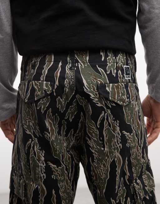 XLARGE - Pantalones verde oliva cargo de tejido antidesgarros con etiqueta, 5 de 5