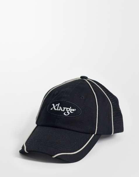 XLARGE - Red Head - Hybride baseballpet met zes panelen in zwart - view 1