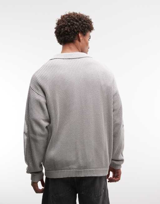 XLARGE - Scanner - Gilet boutonné en maille - Gris, 4 de 5
