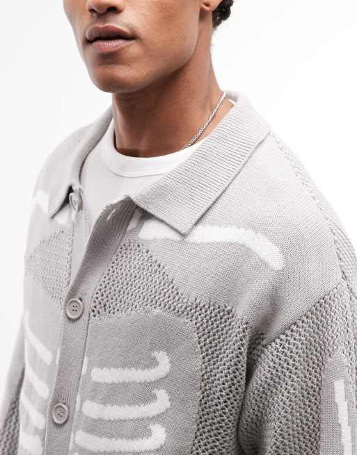 XLARGE - Scanner - Gilet boutonné en maille - Gris, 5 de 5
