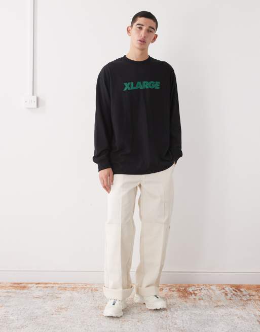 XLarge - Sort langærmet T-shirt med logo, 2 af 5