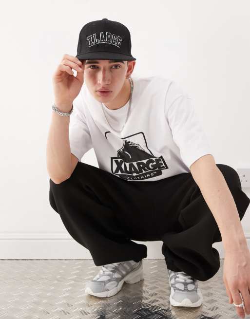 Xlarge - Sort snapback-kasket med rundt logo, 3 af 3