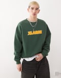 [Xlarge] XLARGE sweatshirt with contrast textured logo in green S GREEN