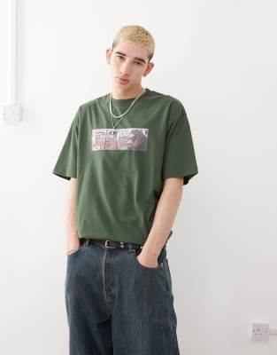 Xlarge T-shirt With Front Logo Subway Graphic