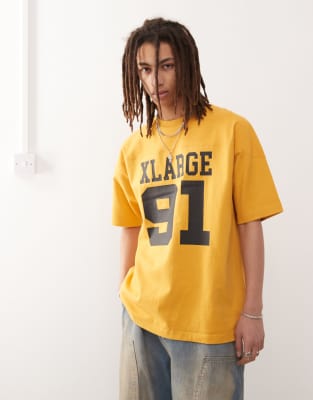Xlarge T-shirt With Oversized Logo And Number 91 Print