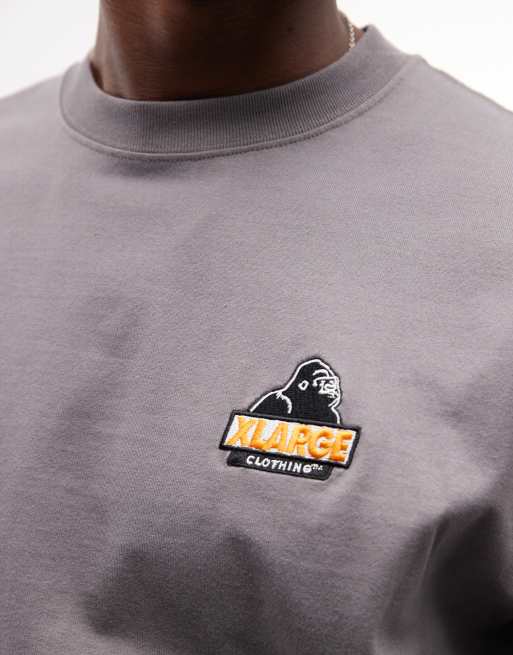 XLARGE urban logo t-shirt in charcoal, 3 of 5