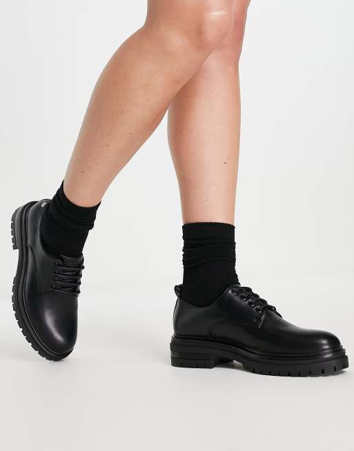 XTI Chaussures plates chunky Noir ASOS