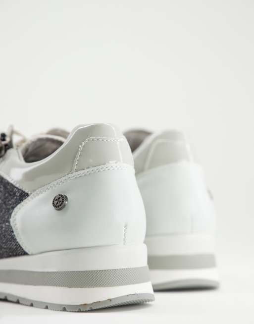 XTI - Hardloopschoenen met dikke zool in wit, 2 van 4