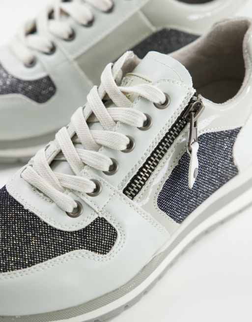 XTI - Hardloopschoenen met dikke zool in wit, 4 van 4