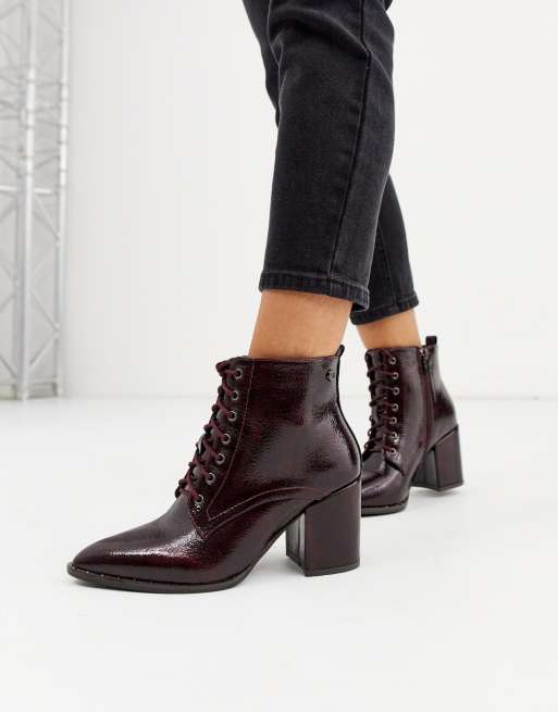 Xti store burgundy boots