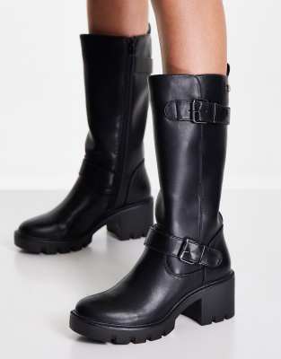 black knee boots platform