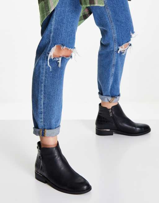 Side zip 2024 ankle booties