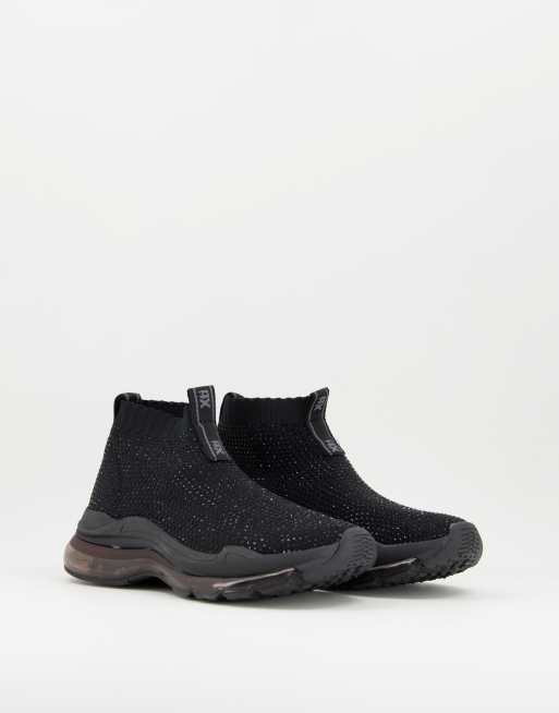 XTI Sock Sneaker in Schwarz ASOS