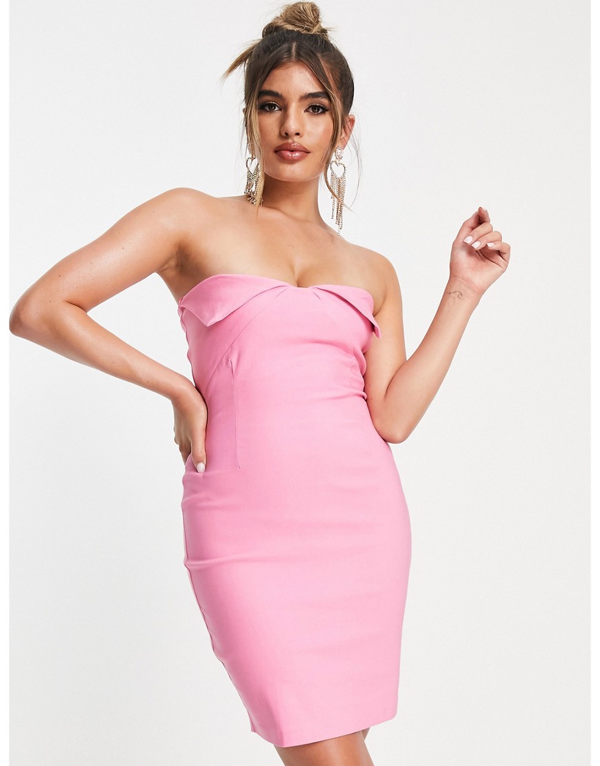 Ярко-розовое платье мини -Розовый цвет Vesper 104415149