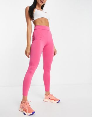 фото Ярко-розовые спортивные леггинсы threadbare fitness-розовый цвет