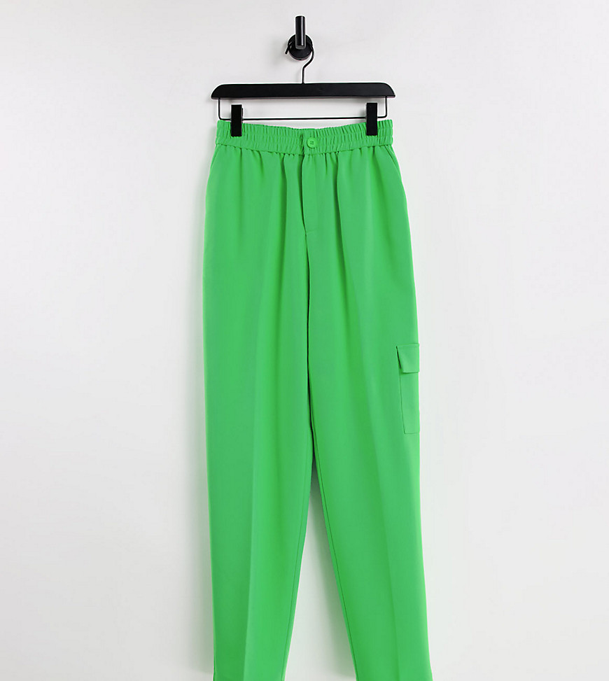 фото Ярко-зеленые строгие брюки карго collusion unisex-зеленый цвет