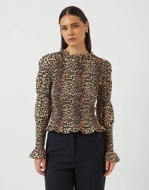 YAS - Aangerimpelde blouse in nomad - view 1