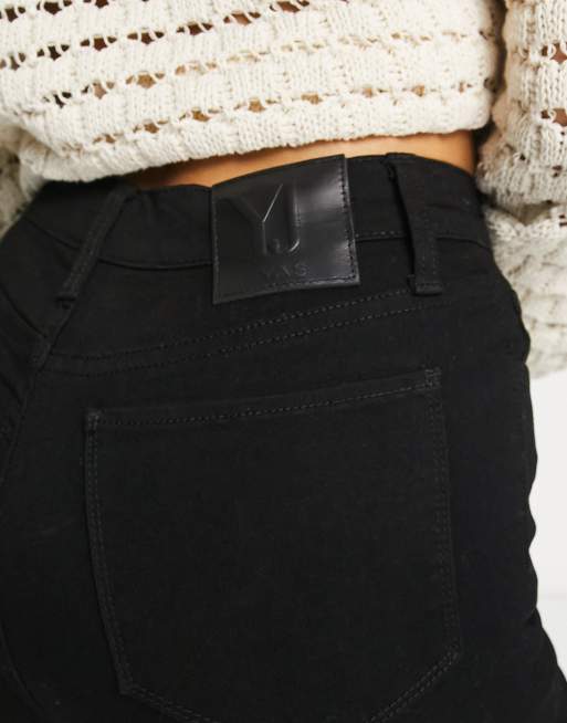 Y.A.S ayo high rise skinny jeans in black