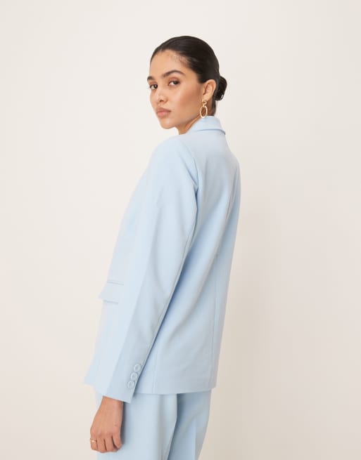 YAS – Błękitna dopasowana marynarka oversize, część zestawu, 3 z 4
