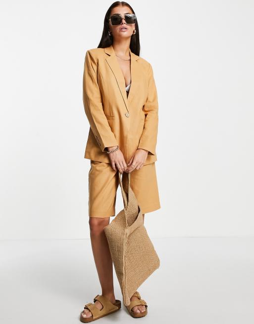 Y.A.S - Blazer d'ensemble en lin - Sable