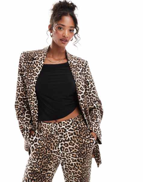 YAS - Blazer oversize leopardato in coordinato - view 1