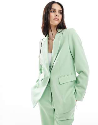 YAS - Blazer sartoriale verde chiaro in coordinato - view 1