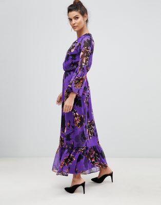 floral maxi dress asos