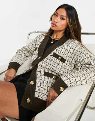 QS Boucle Strickjacke Mit Reißverschluss Und Umleg Produktbild-Vorschau 9
