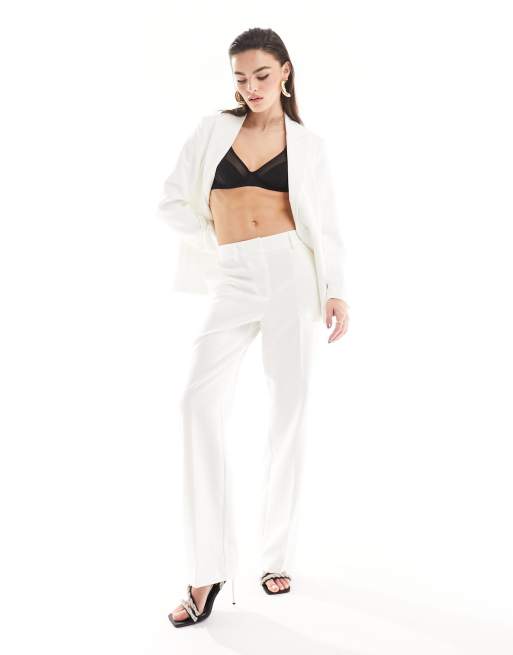 Women Blazer and Crop Top With Trouser Made to Measure Suit Set 