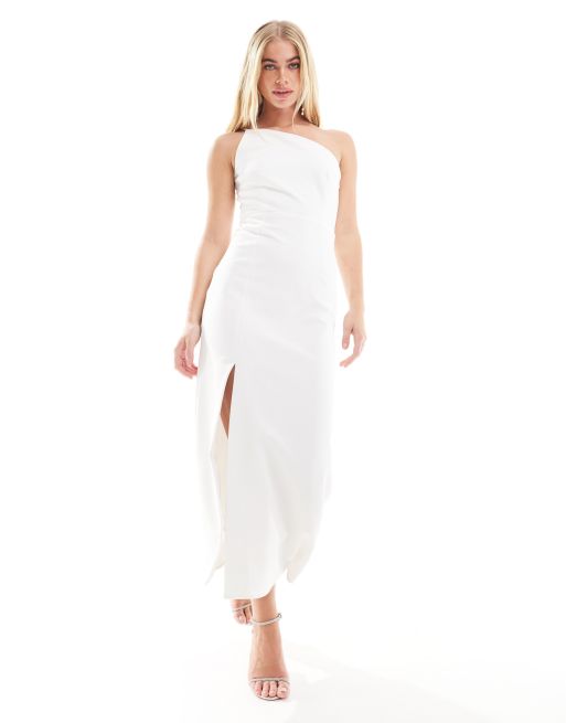 MID-LENGTH TAILORED DRESS - White