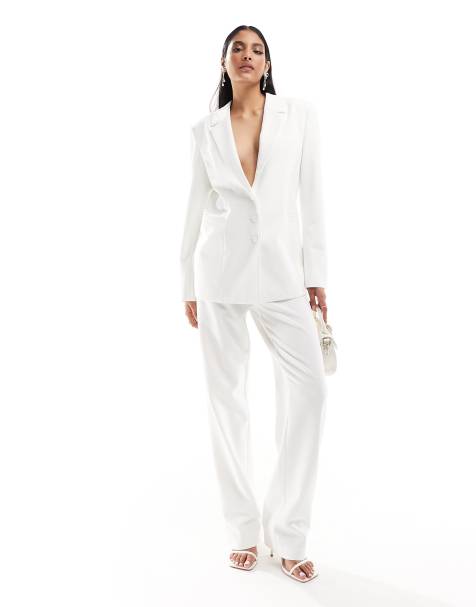 Female white outlet suit