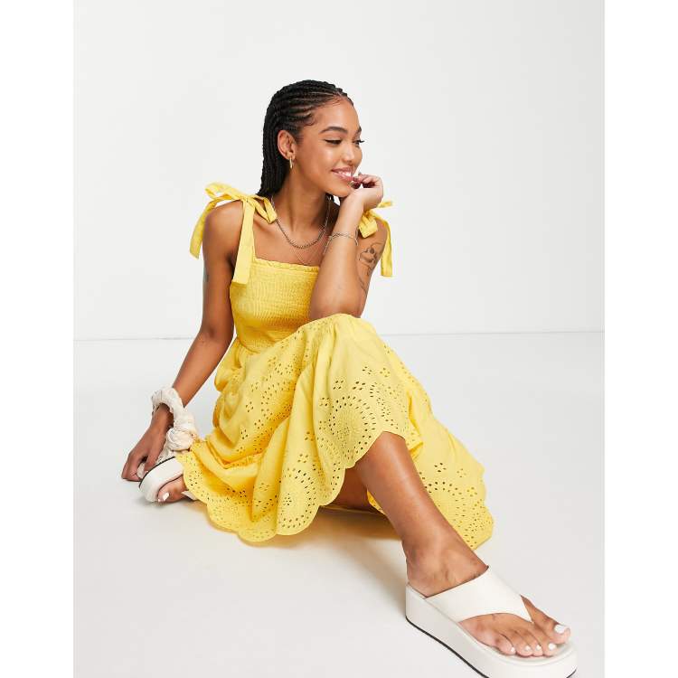 ASOS EDITION ruched gathered waist chiffon cami maxi dress in