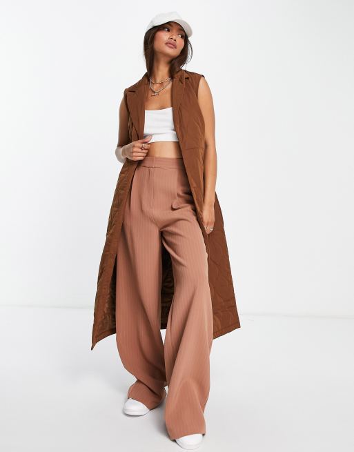 Y.A.S - Brun vatteret longline-vest 