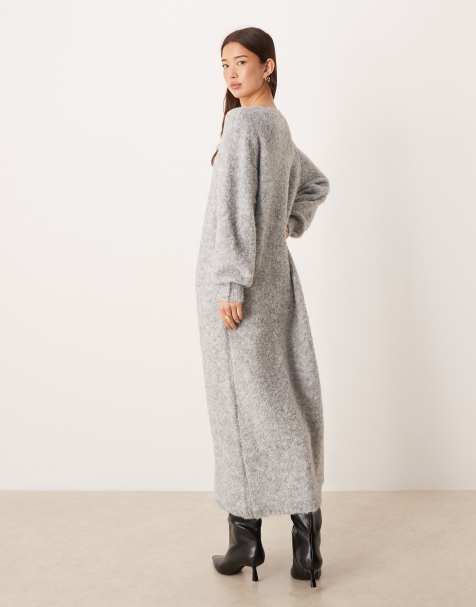 plus size knitted maxi dress Knit Maxi Dress
