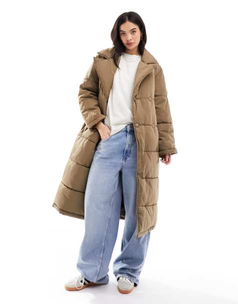 Y.A.S - Cappotto imbottito lungo con cintura marrone - view 1